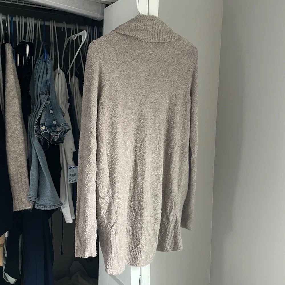 Barefoot Dreams Taupe Circle Cardi, NWOT